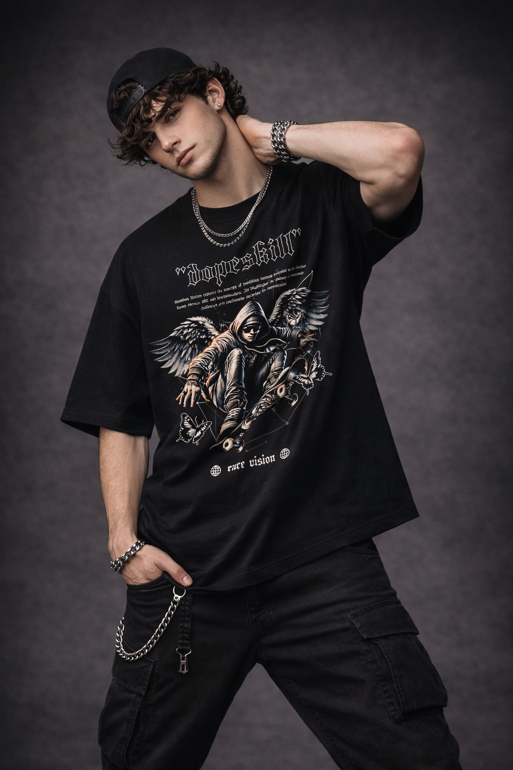Dope Skill Graphic Tee – 240 GSM Premium Streetwear