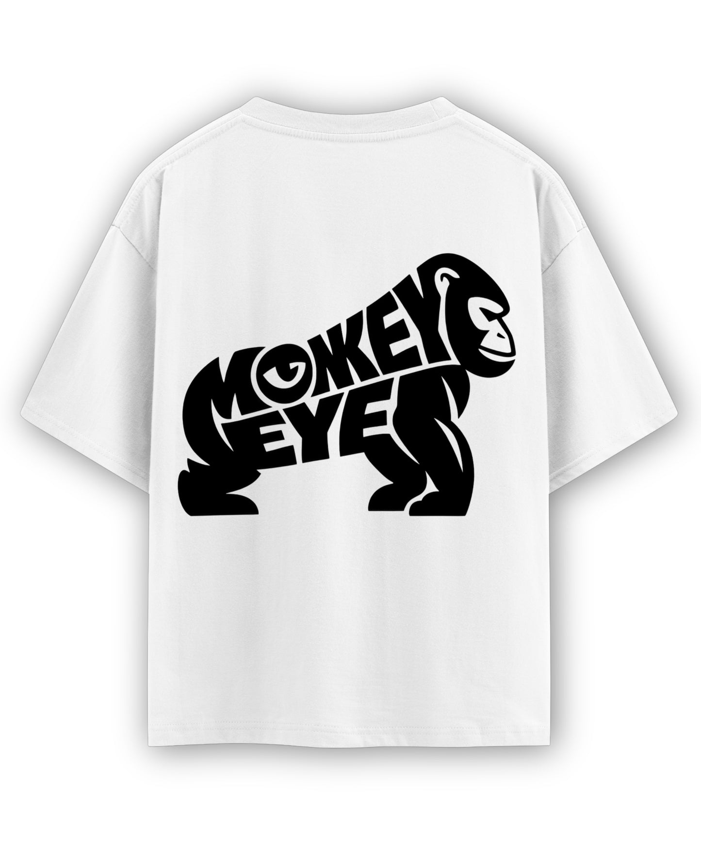 White Oversized T-shirt Back Design