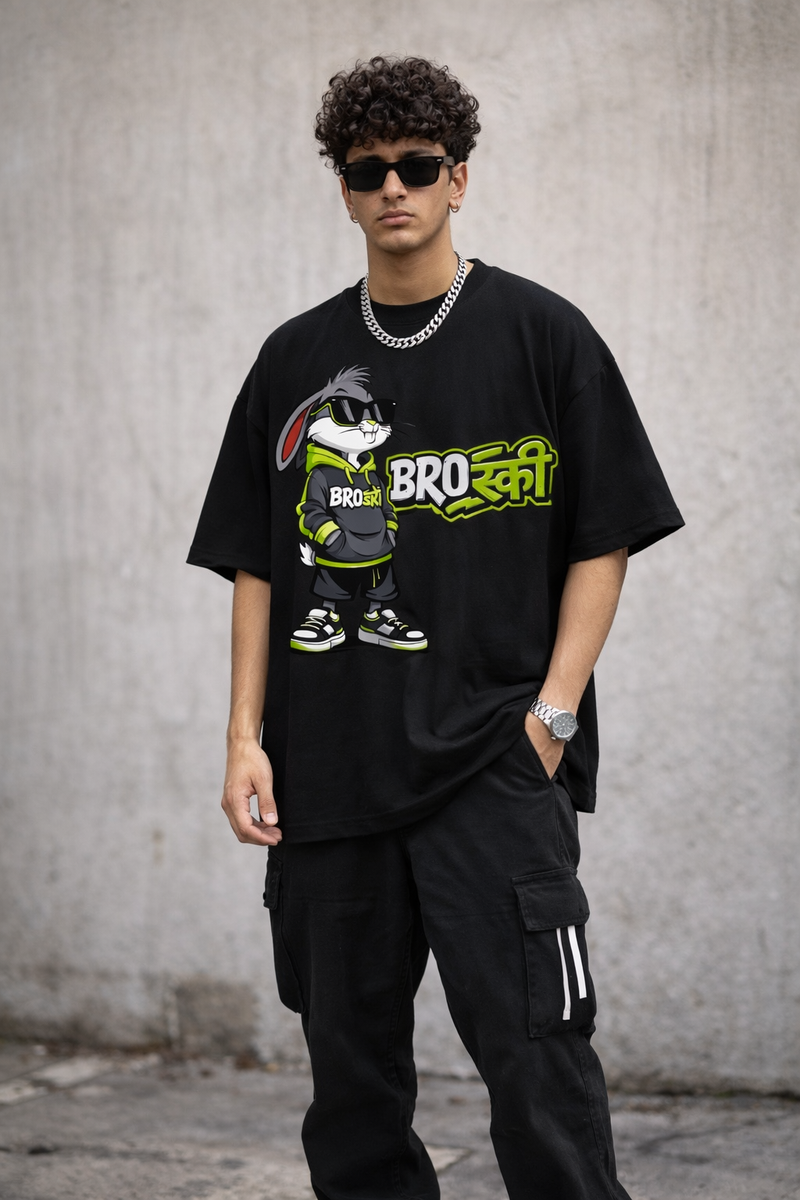 BROSKI OVERSIZED TEE – STREET ATTITUDE EDITION 240 GSM