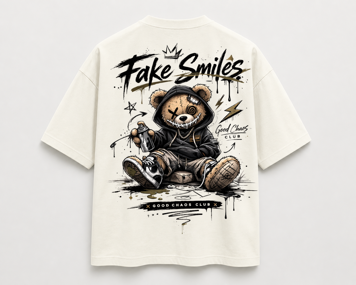 FAKE SMILES™ Oversized Streetwear Tee