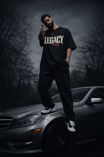 LEGACY Oversized T-Shirt – Premium 240 GSM Streetwear | Monkey Eye