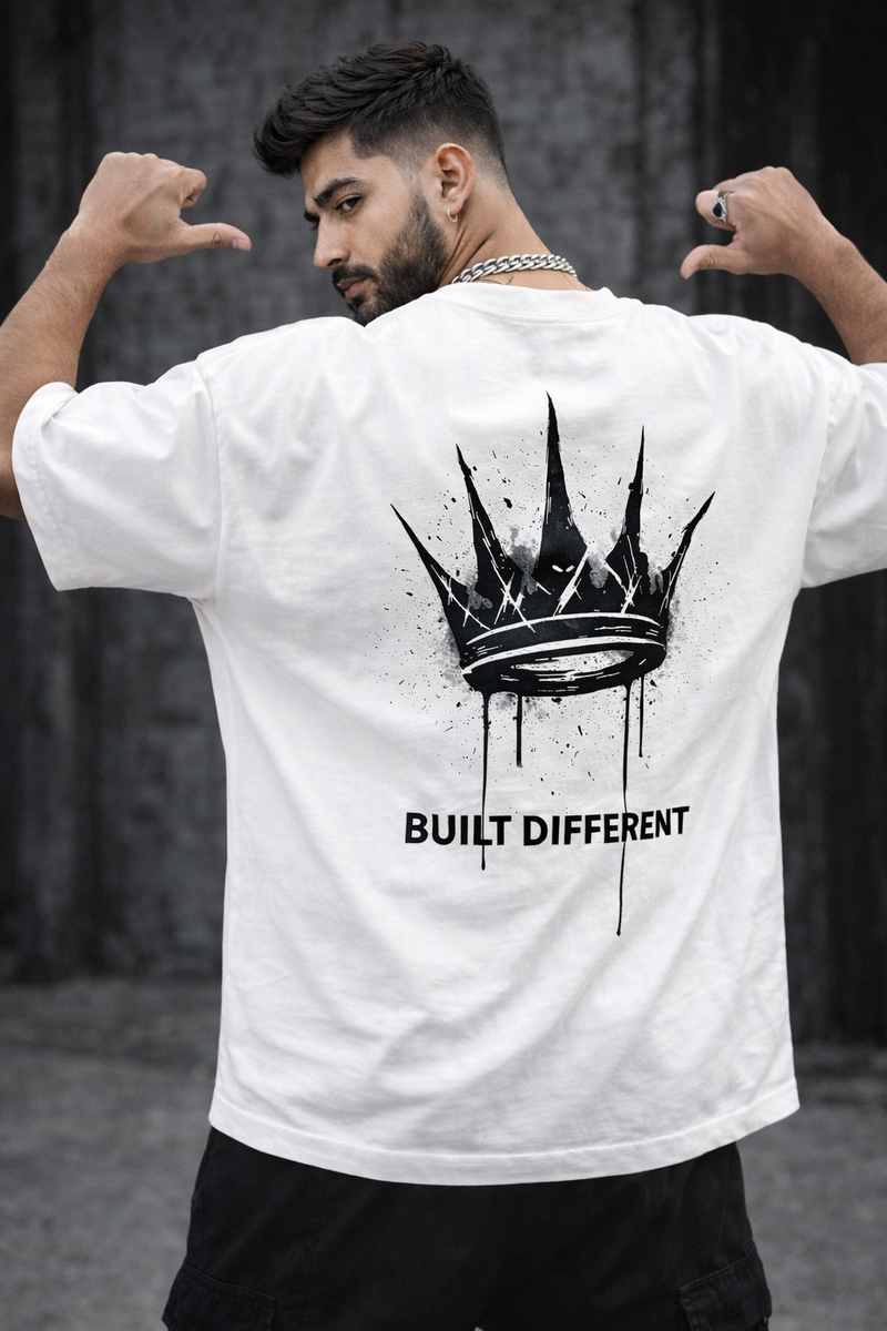 Desire Built Different 240 GSM Heavyweight Oversized T-Shirt