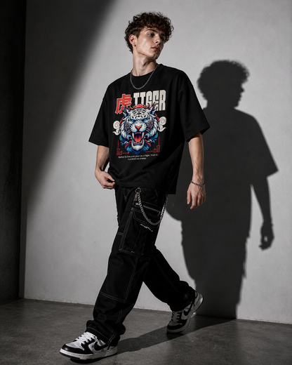 TIGER MENTALITY OVERSIZED TEE – 240 GSM HEAVYWEIGHT STREETWEAR