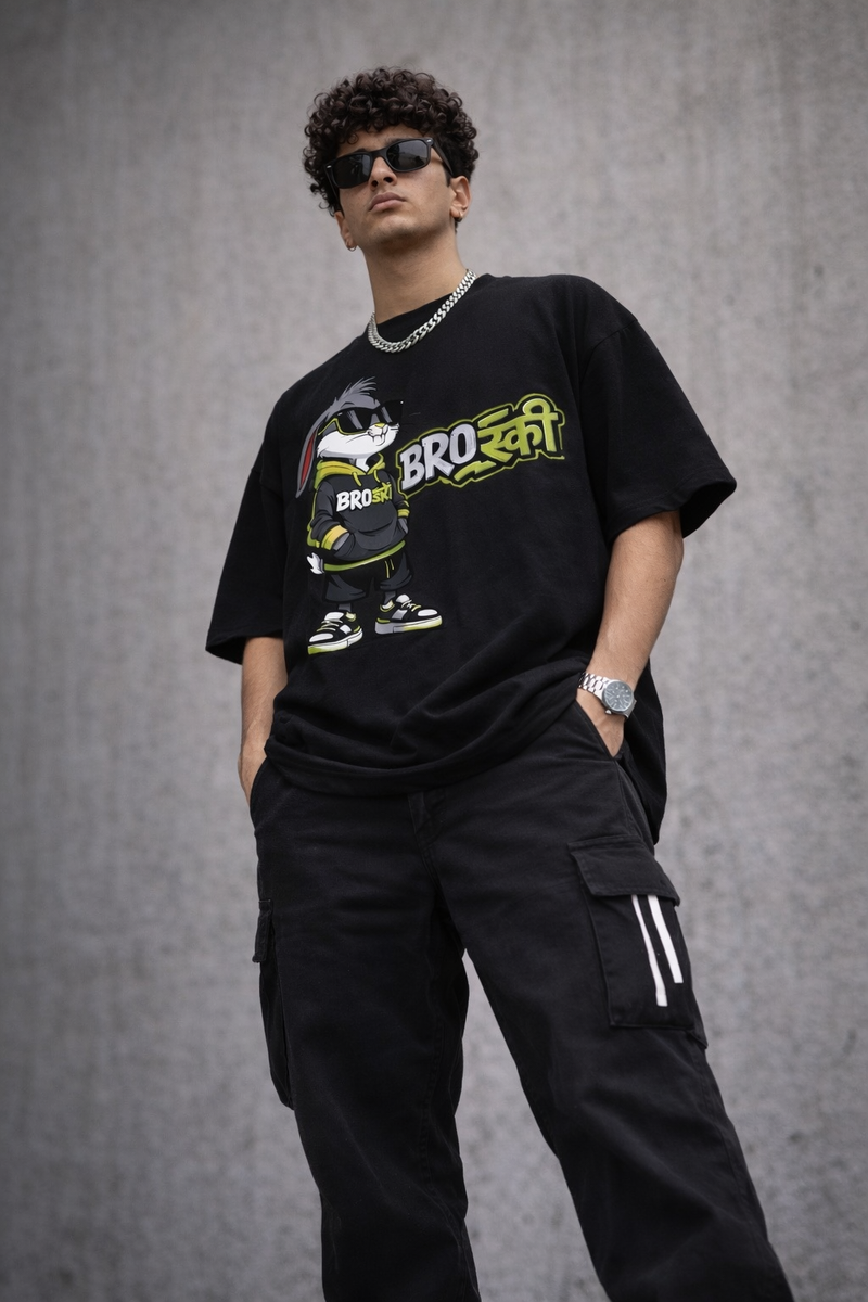 BROSKI OVERSIZED TEE – STREET ATTITUDE EDITION 240 GSM