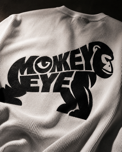 MONKEY EYE™ Vision Over Noise Waffle Henley — 240 GSM