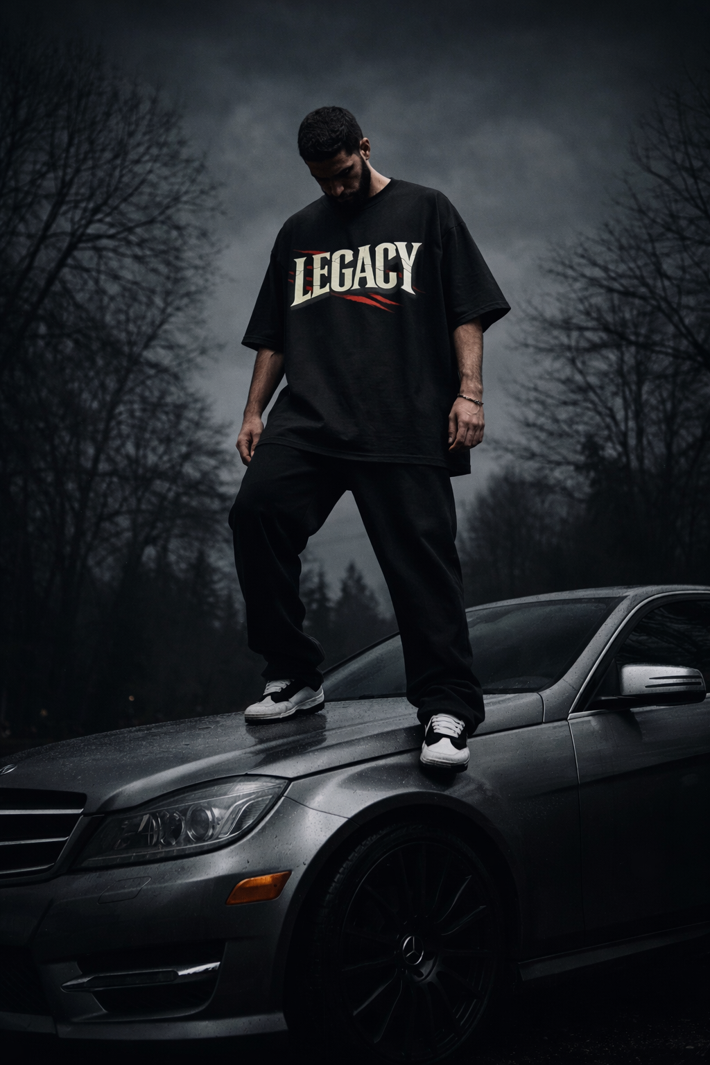 LEGACY Oversized T-Shirt – Premium 240 GSM Streetwear | Monkey Eye