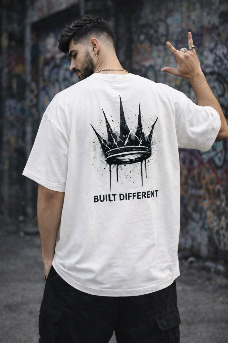 Desire Built Different 240 GSM Heavyweight Oversized T-Shirt