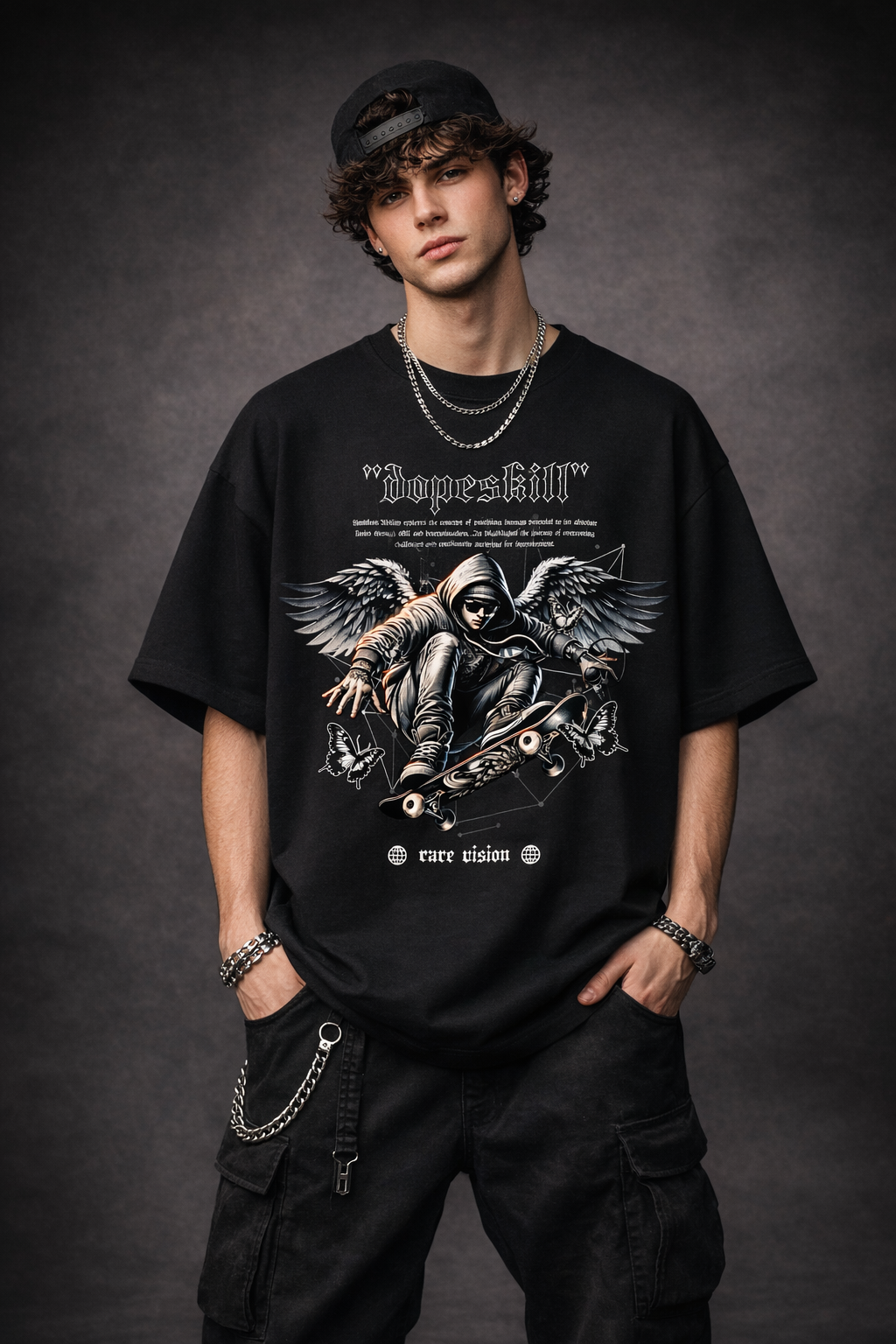 Dope Skill Graphic Tee – 240 GSM Premium Streetwear