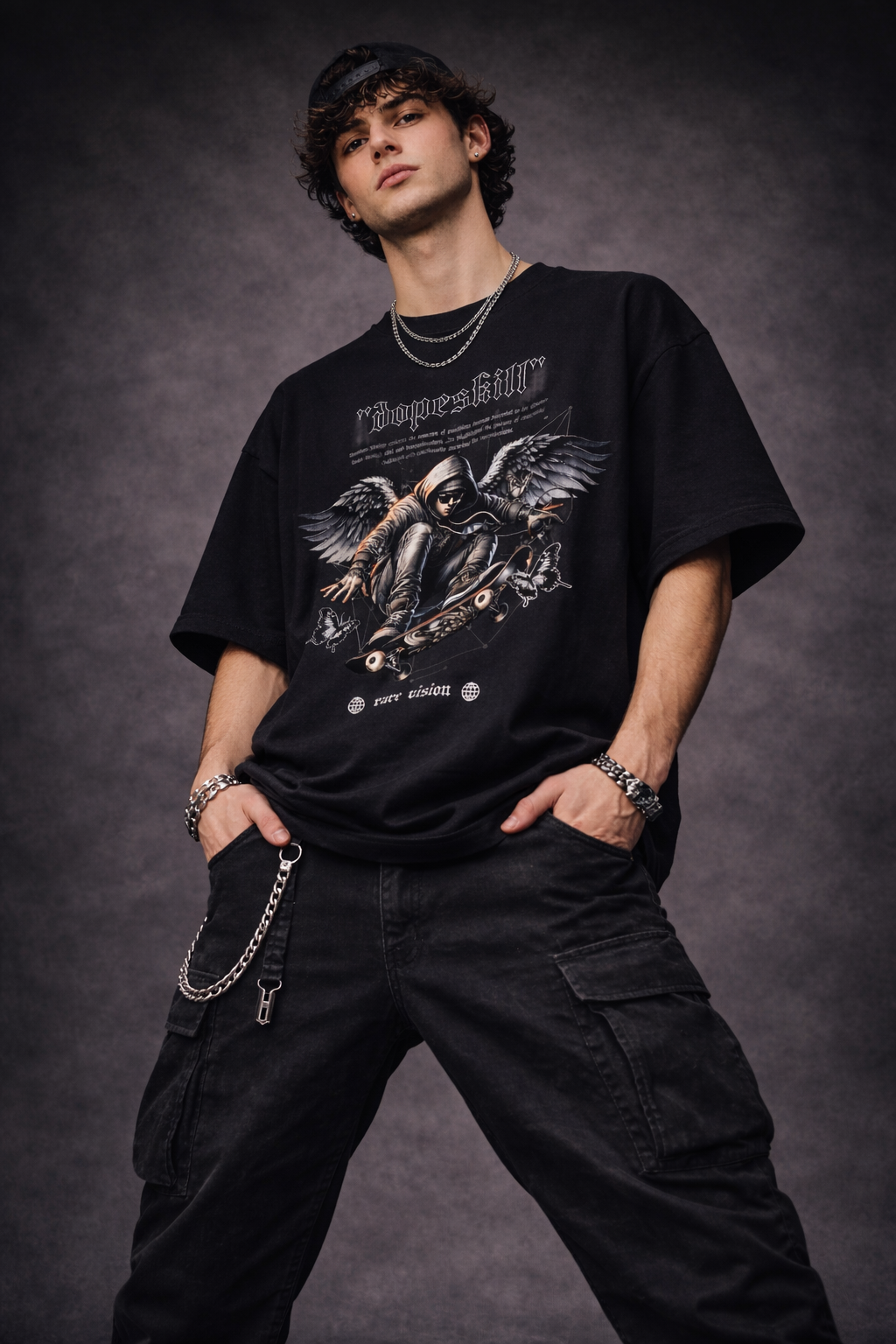 Dope Skill Graphic Tee – 240 GSM Premium Streetwear