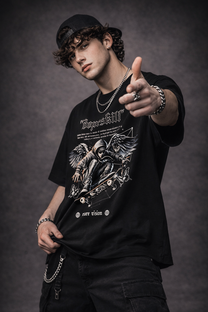 Dope Skill Graphic Tee – 240 GSM Premium Streetwear