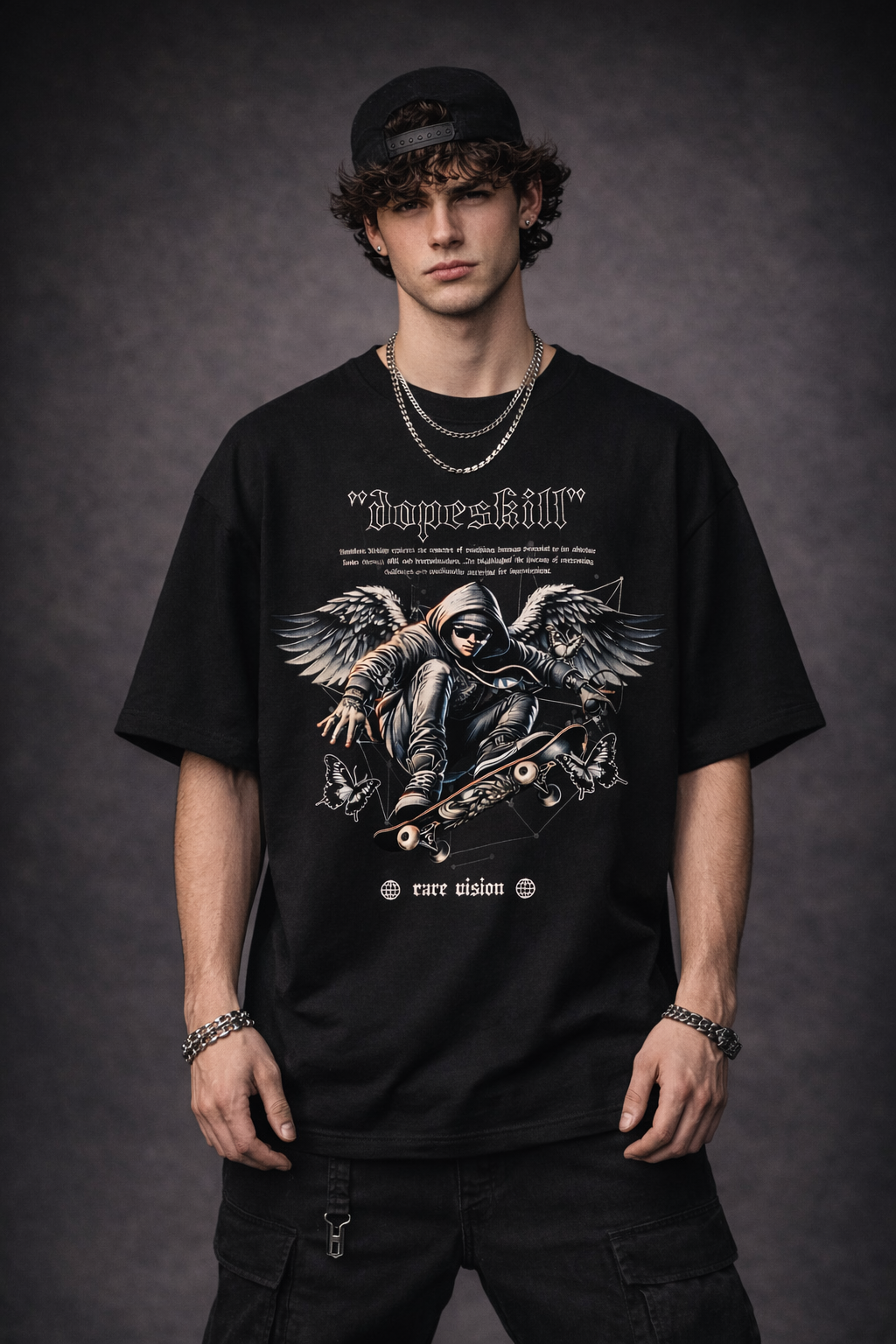 Dope Skill Graphic Tee – 240 GSM Premium Streetwear