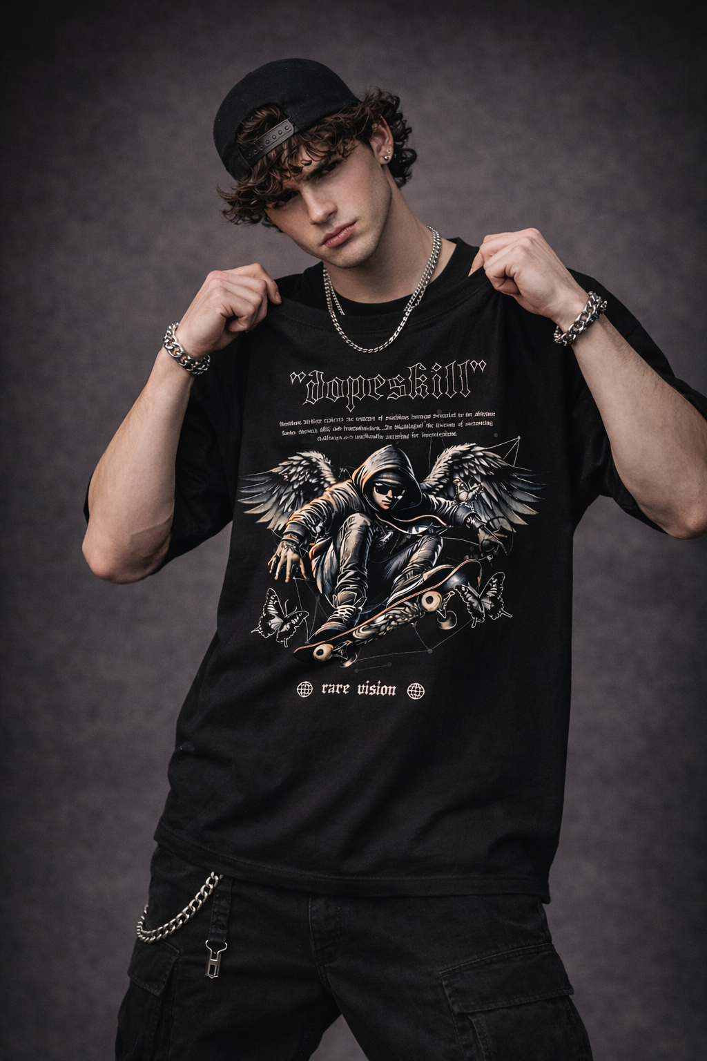 Dope Skill Graphic Tee – 240 GSM Premium Streetwear