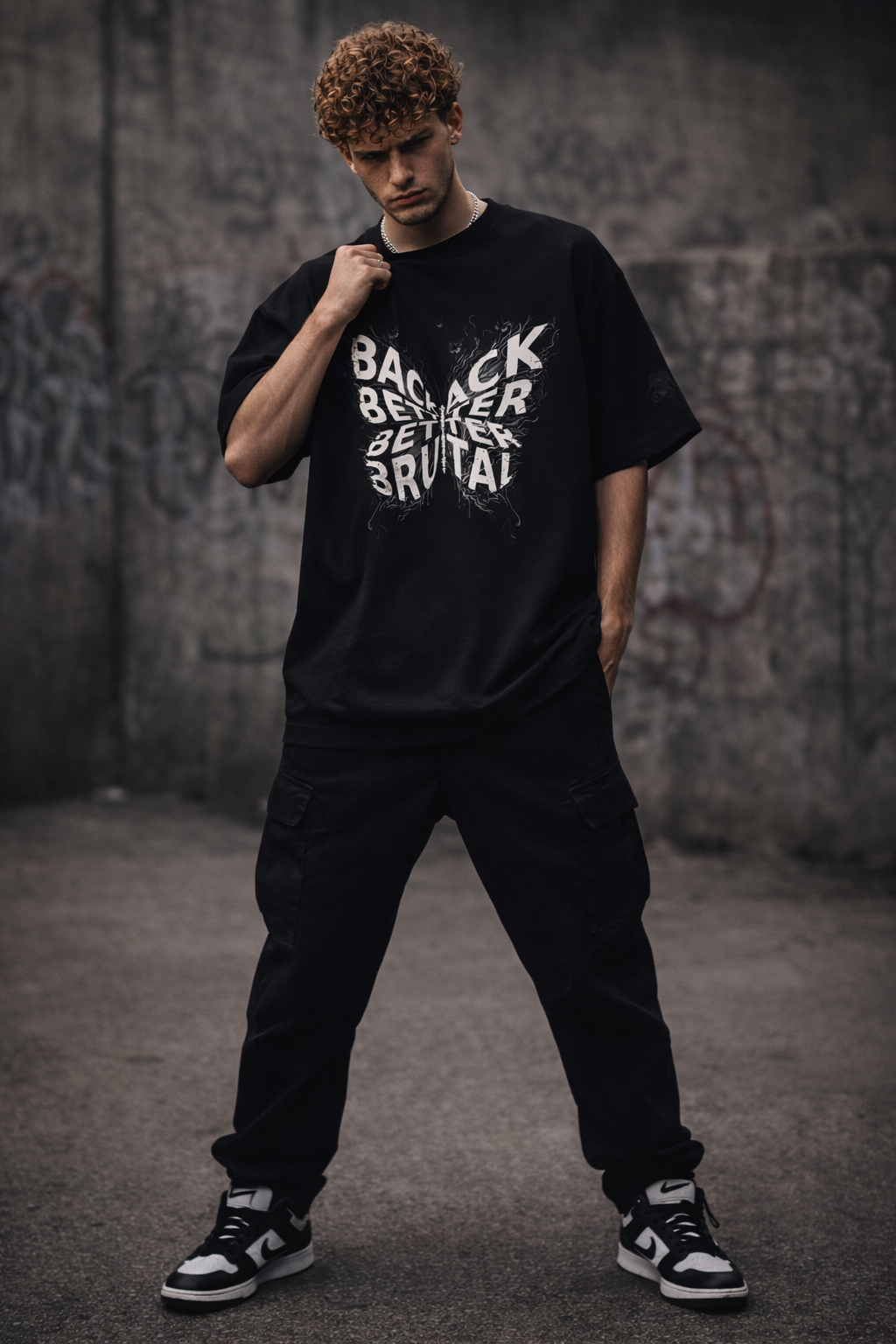 BACK BETTER BRUTAL OVERSIZED T-SHIRT- 240 GSM