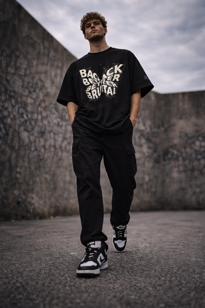 BACK BETTER BRUTAL OVERSIZED T-SHIRT- 240 GSM