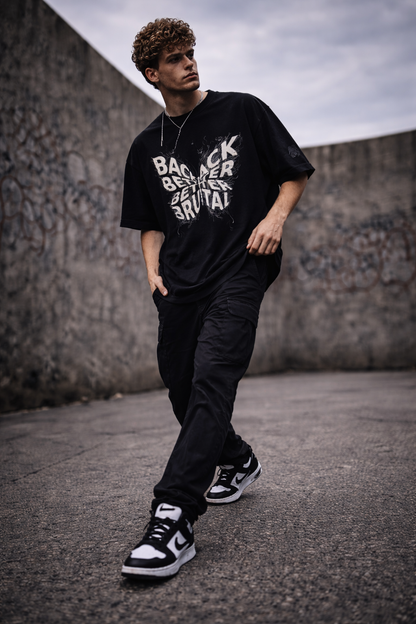 BACK BETTER BRUTAL OVERSIZED T-SHIRT- 240 GSM