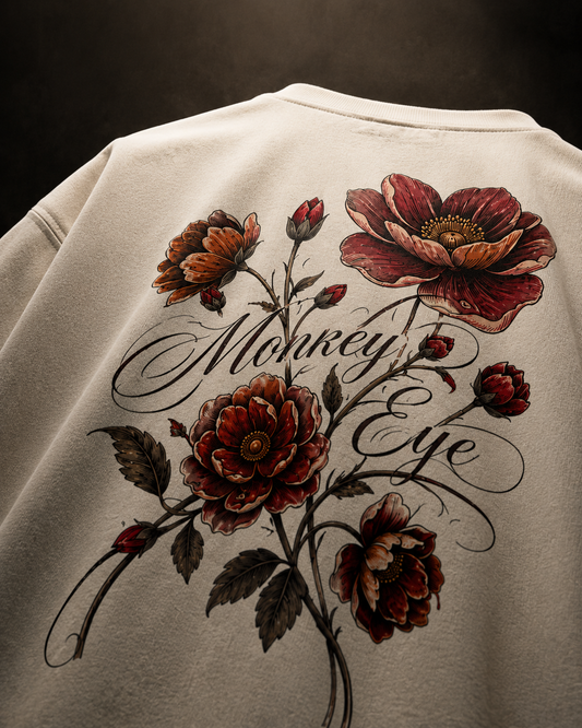 Bloom Beyond Noise Oversized T-Shirt – Vintage Floral Edition