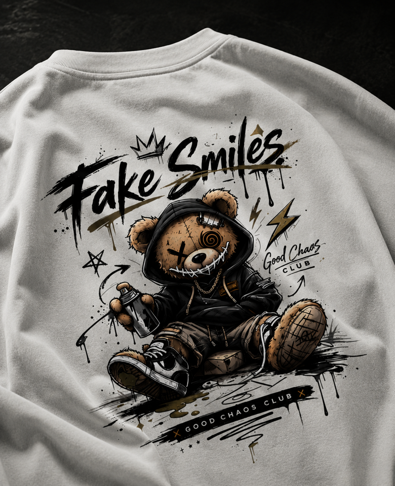 FAKE SMILES™ Oversized Streetwear Tee