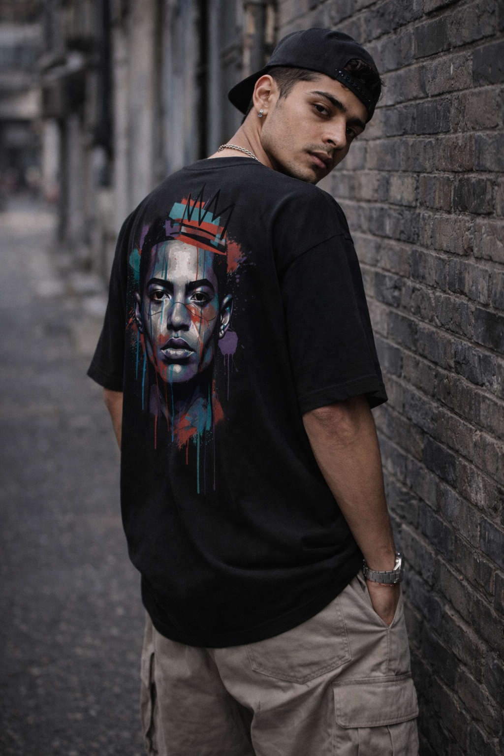 Urban King Graphic Oversized T-Shirt | 240 GSM Premium Cotton | Monkey Eye Streetwear
