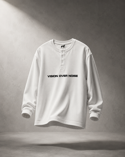MONKEY EYE™ Vision Over Noise Waffle Henley — 240 GSM
