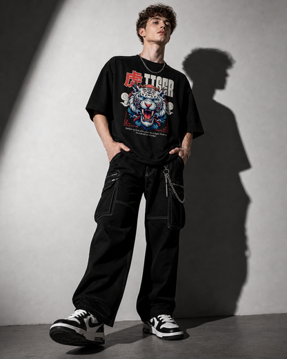 TIGER MENTALITY OVERSIZED TEE – 240 GSM HEAVYWEIGHT STREETWEAR