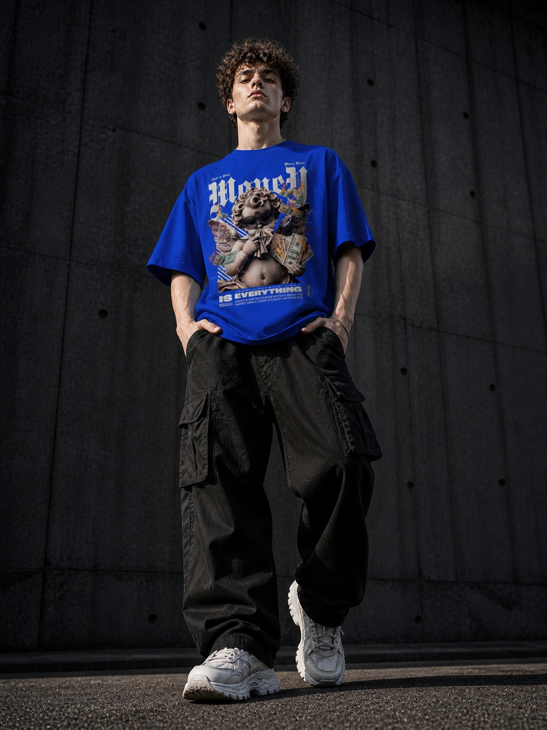 Money Is Everything Oversized T-Shirt – 240 GSM Premium Streetwear | Monkey Eye