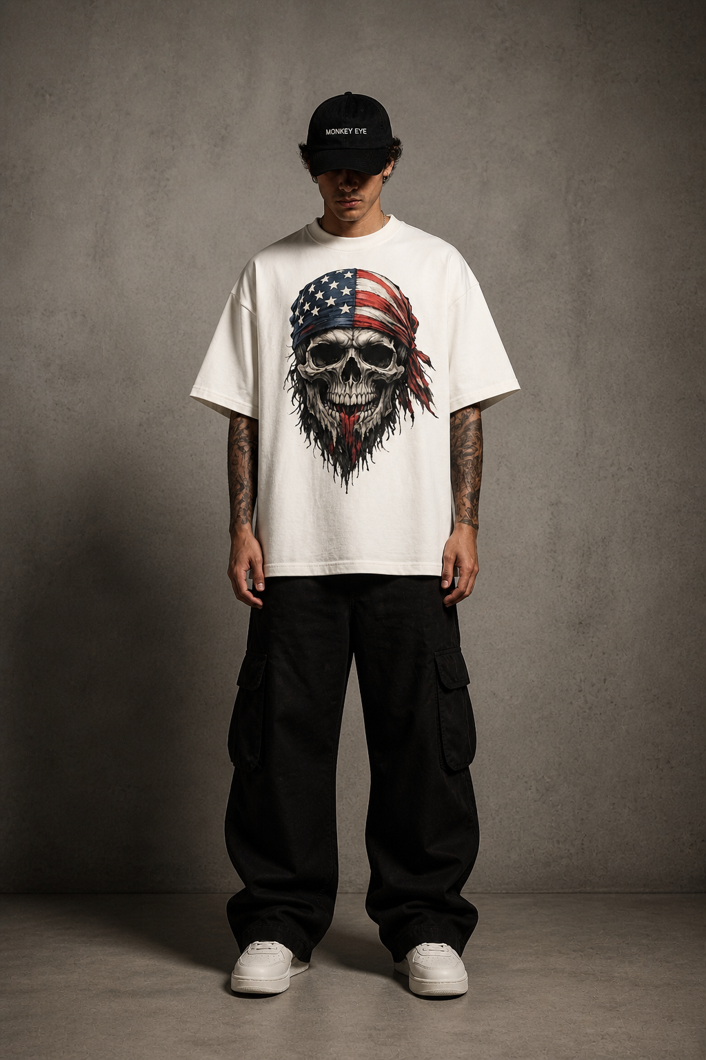 WAR WITHIN Oversized Tee – Premium 240 GSM Streetwear (Off-White)