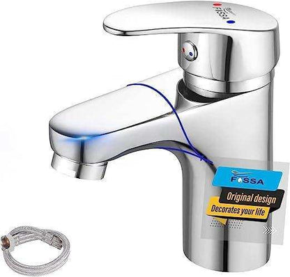 Wash Basin Mixer Tap Brass Silver