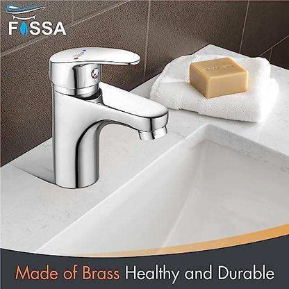 Wash Basin Mixer Tap Brass Silver