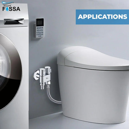 2 in 1 Brass Angle cock  Silver For Use multi Purpose