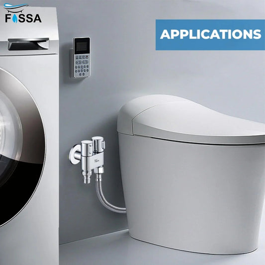 2 in 1 Brass Angle cock  Silver For Use multi Purpose