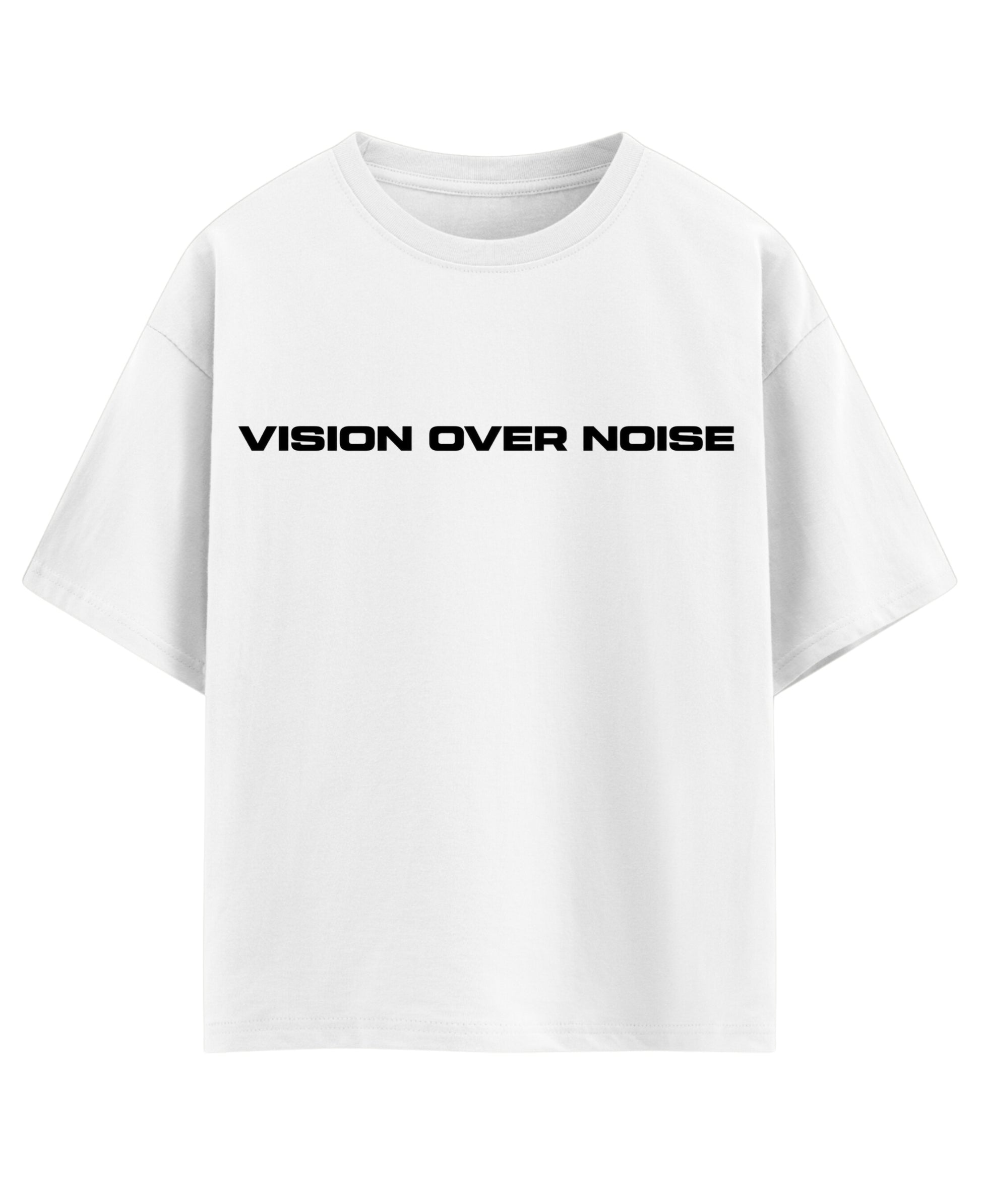 White Oversized T-shirt Front Design