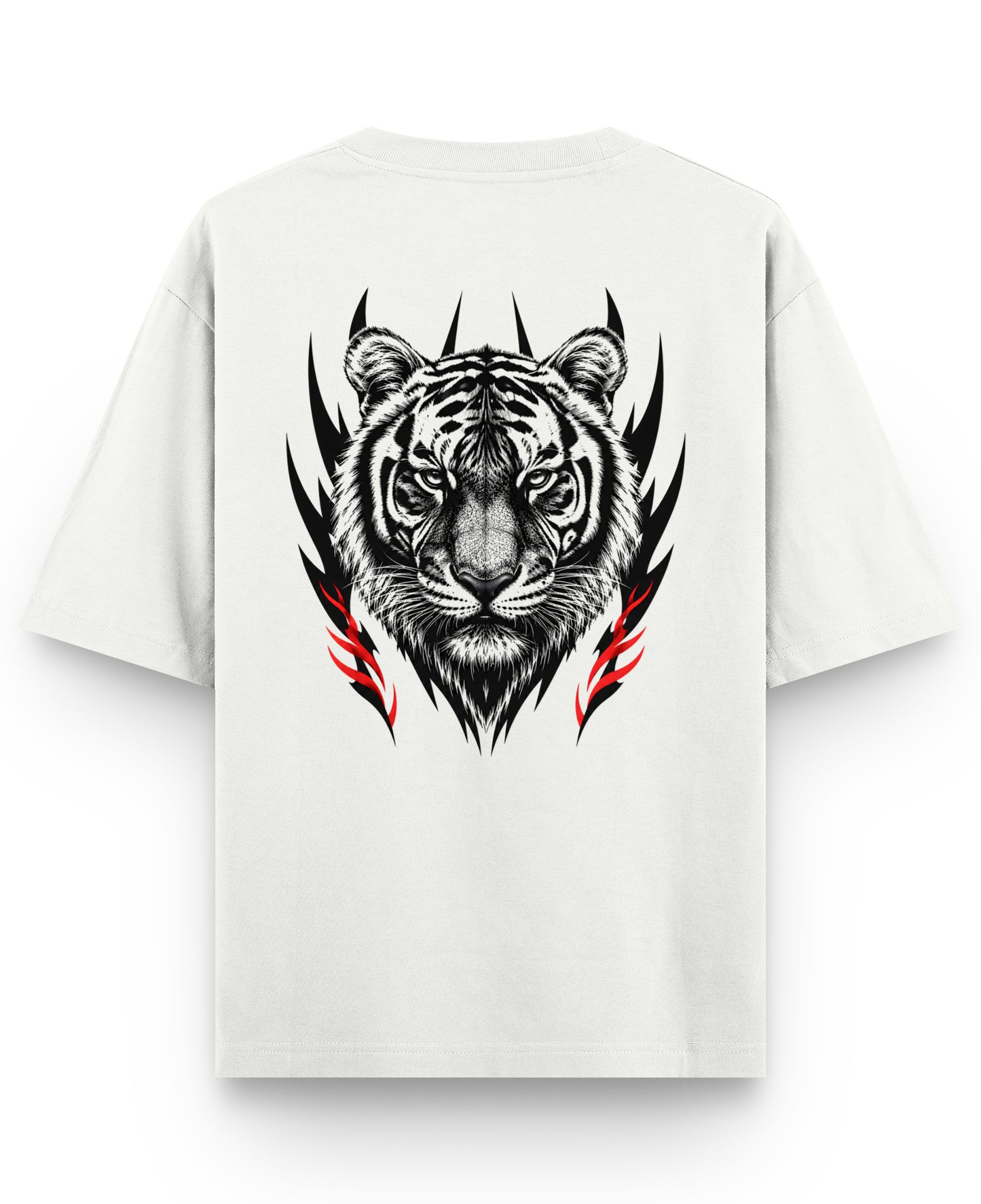 Off White Oversized T-shirt Back Design