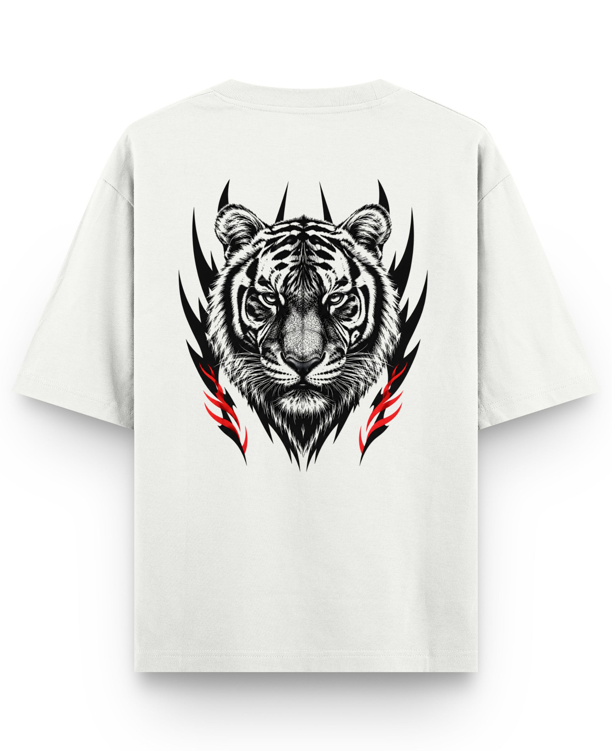 Off White Oversized T-shirt Back Design