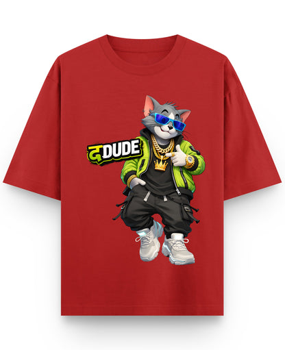 Red Oversized T-shirt Front Design