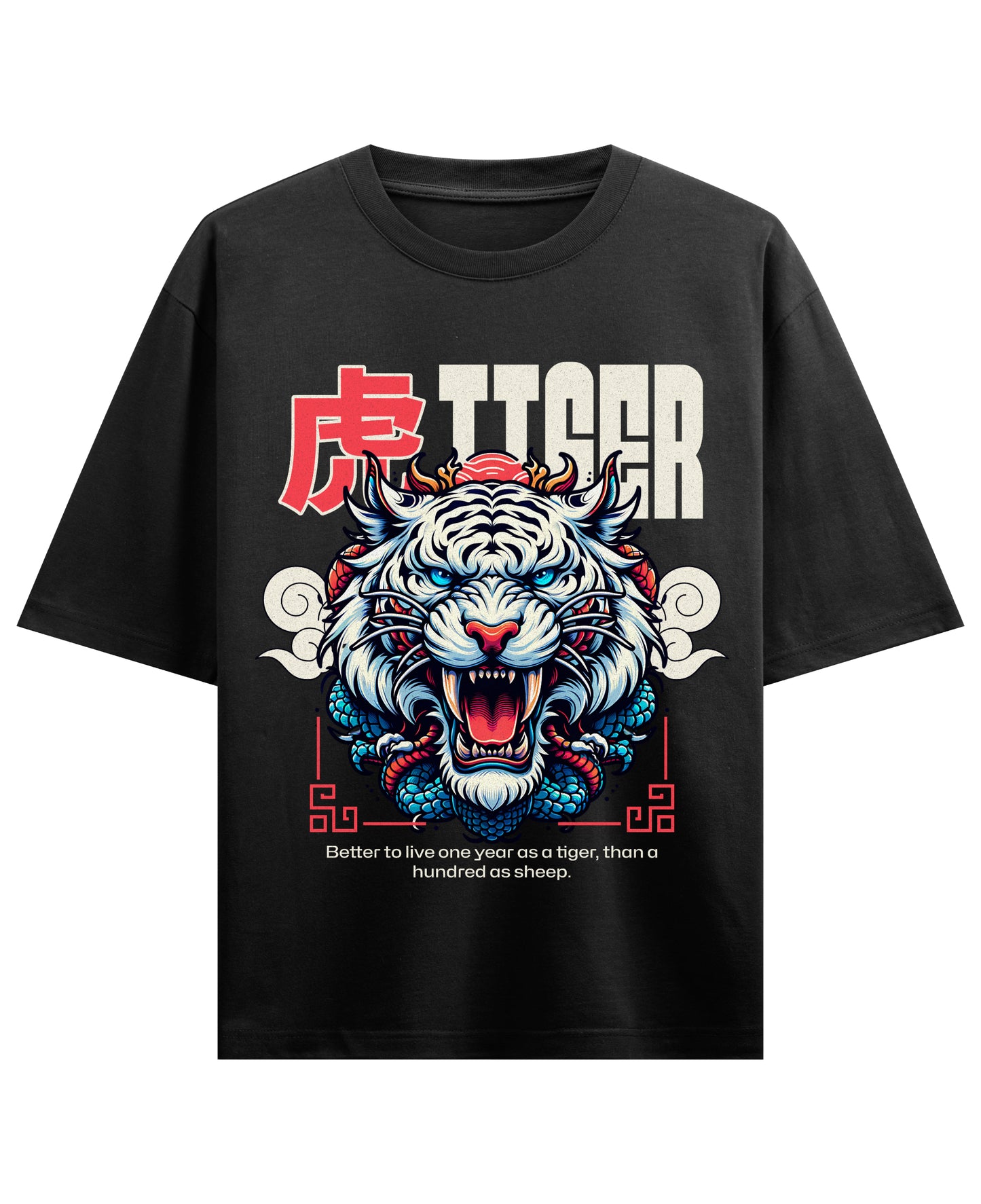 Black Oversized T-shirt Front Design