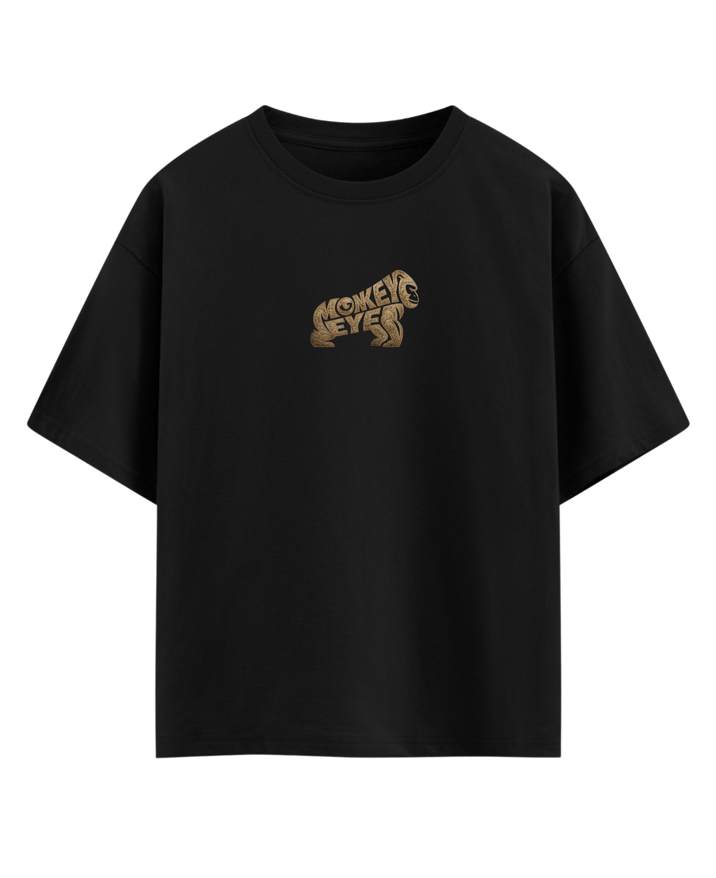 Black Oversized T-shirt Front Design